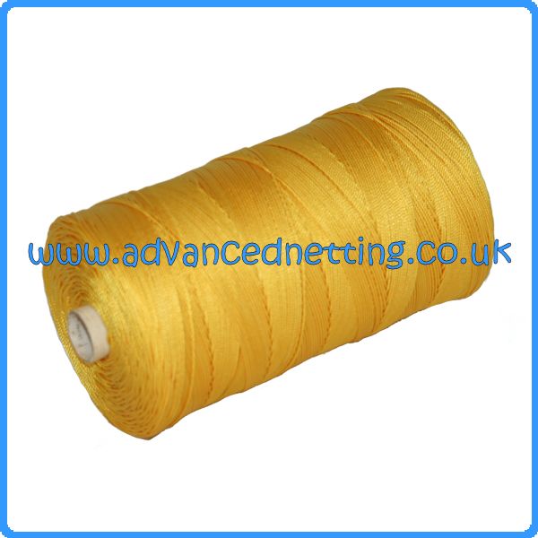 210/18 (6z) Yellow Twisted Nylon (500g Spools) - Click Image to Close